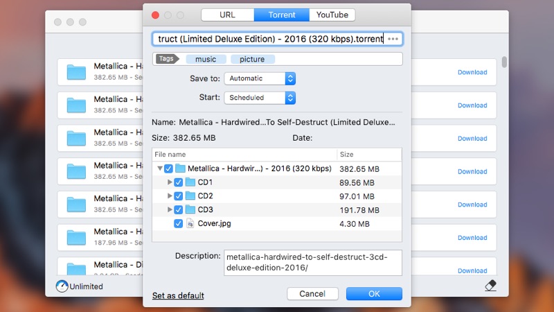 Torrent download music for macbook pro